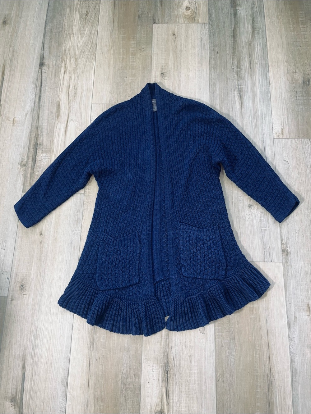 Anthropologie Guinevere Open Knit Long Cardigan Sweater Size Medium